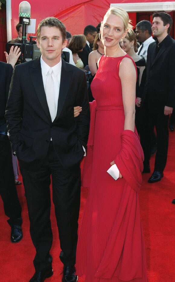 Ethan Hawke et Uma Thurman aux Oscars 2000.