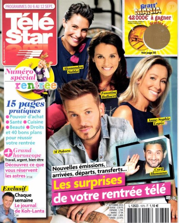 Télé-Star - édition du lundi 1er septembre 2014.