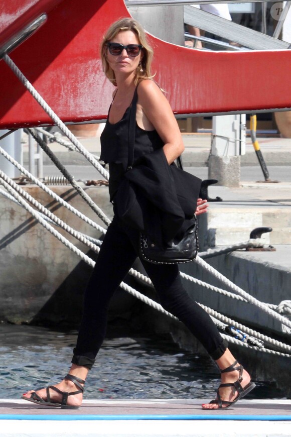 Kate Moss à Formentera, le 29 août 2014.