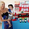 Tori Spelling fête l'anniversaire de son fils Finn à Malibu, le 30 août 2014.