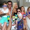 Tori Spelling, Dean McDermott with family during Tori Spelling and Dean's son Finn 2nd birthday, presented by Snackeez in Malibu; Los Angeles, CA, USA, on August 30, 2014. Photo by Michael Simon/startraks/ABACAPRESS.COM01/09/2014 - Los Angeles