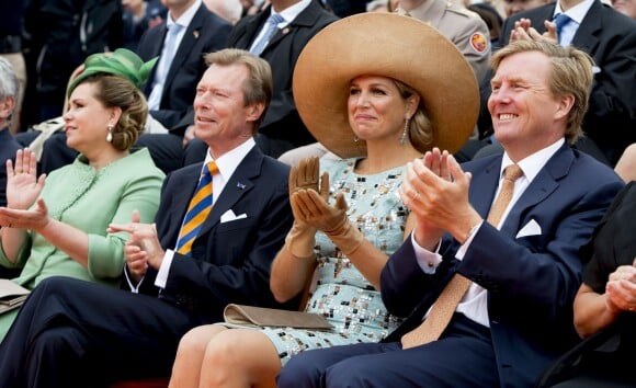 la grande-duchesse Maria-Teresa ,le grand-duc Henri, le roi Willem-Alexander et la reine Maxima des Pays-Bas - Célébration du bicentenaire du Royaume des Pays-Bas à Maastricht Le 30 Août 201430/08/2014 - Maastricht