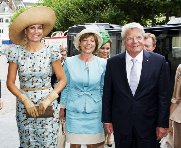 La reine Maxima des Pays-Bas, Joachim Gauck et Daniela Schadt - Célébration du bicentenaire du Royaume des Pays-Bas à Maastricht - Célébration du bicentenaire du Royaume des Pays-Bas à Maastricht Le 30 Août 201430/08/2014 - Maastricht