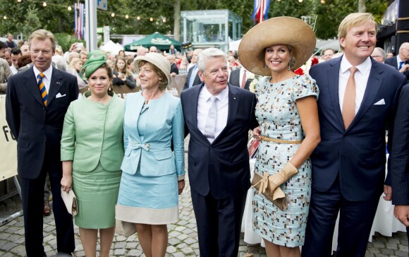 le grand-duc Henri, le roi Willem-Alexander et la reine Maxima des Pays-Bas , Joachim Gauck et Daniela Schadt - Célébration du bicentenaire du Royaume des Pays-Bas à Maastricht - Célébration du bicentenaire du Royaume des Pays-Bas à Maastricht Le 30 Août 201430/08/2014 - Maastricht