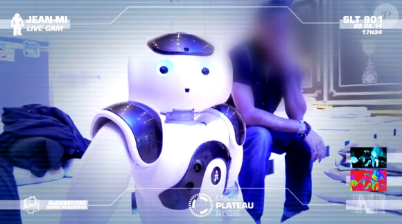 Thierry Ardisson et son robot Jean-Mi, le 3 septembre 2014.