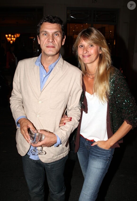 Marc Lavoine et Sarah à Paris, le 15 septembre 2011. 