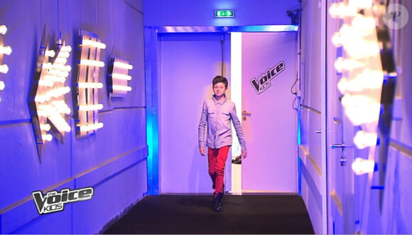 Adrien, jeune talent de The Voice Kids, émission du 6 septembre 2014 sur TF1.