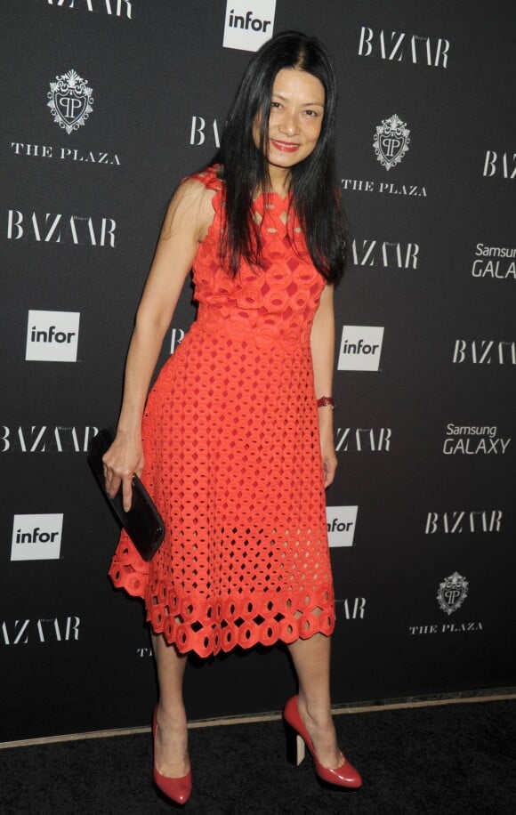 Vivienne Tam sur le tapis rouge de la soirée "Harper's Bazaar ICONS" à New York, le 5 septembre 2014.