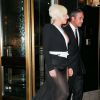 Lady Gaga et son compagnon Taylor Kinney quittent leur appartement à New York, le 5 septembre 2014.