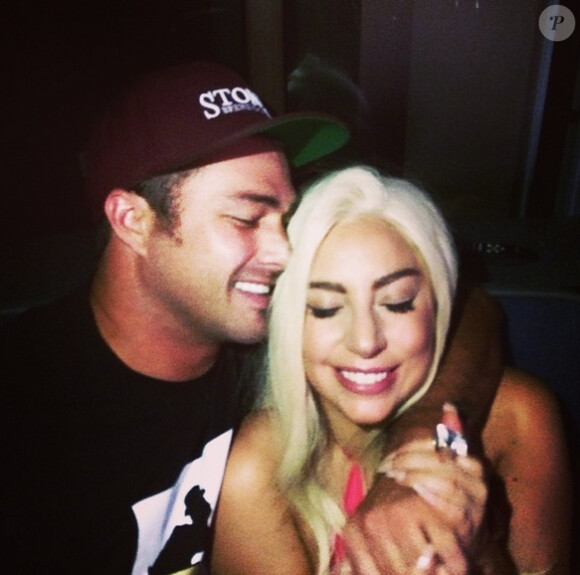 Lady Gaga et son amoureux Taylor Kinney sur Instagram, le 5 septembre 2014.