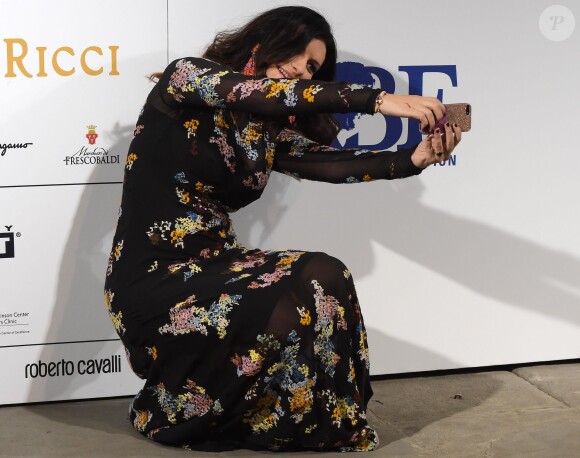 Laura Pausini au gala de charité Celebrity Fight Night, en faveur de la Fondation Andrea Bocelli et du Centre Parkinson Mohamed Ali, au Palazzo Vecchio à Florence, le 7 septembre 2014.