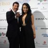 Lionel Richie et Lisa Parigi au gala de charité Celebrity Fight Night, en faveur de la Fondation Andrea Bocelli et du Centre Parkinson Mohamed Ali, au Palazzo Vecchio à Florence, le 7 septembre 2014.