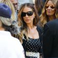 Sarah Jessica Parker - Obsèques de Joans Rivers au Temple Emanu-El à New York, le 7 septembre 2014.