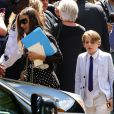 Sarah Jessica Parker et son fils James Broderick - Obsèques de Joans Rivers au Temple Emanu-El à New York, le 7 septembre 2014.