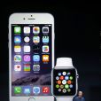  Tim Cook, boss d'Apple, pr&eacute;sente les nouveaut&eacute;s de la marque &agrave; Cupertino, le 9 septembre 2014.&nbsp; 