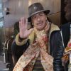 Carlos Santana dans les rues de New York, le 18 janvier 2012.