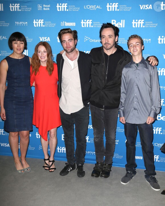 Olivia Williams, Julianne Moore, Robert Pattinson, Evan Bird, John Cusack lors du photocall du film Maps to the Stars au festival du film de Toronto le 9 septembre 2014