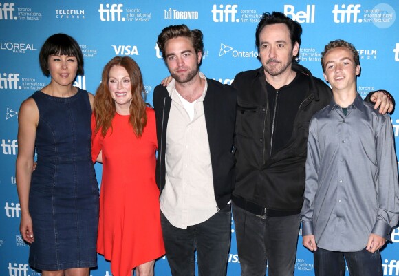 Olivia Williams, Julianne Moore, Robert Pattinson, Evan Bird lors du photocall du film Maps to the Stars au festival du film de Toronto le 9 septembre 2014