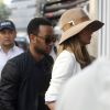 John Legend et sa femme Chrissy Teigen se rendent chez Colette, à Paris. Le 10 septembre 2014.