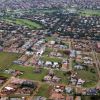 Une vue aérienne du lotissement de Silver Woods à Pretoria, photo prise le 14 février 2013, le jour du meurtre de Reeva Steenkamp