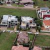 Une vue aérienne de la maison d'Oscar Pistorius située au coeur du lotissement de Silver Woods à Pretoria, photo prise le 14 février 2013, le jour du meurtre de Reeva Steenkamp