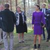 La princesse Victoria et le prince Daniel de Suède visitant le Parc des sculptures à Umea le 11 septembre 2014