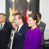 La princesse Victoria et le prince Daniel de Suède ont découvert le Musée des guitares à Umea le 11 septembre 2014