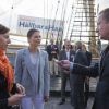 La princesse Victoria de Suède lors d'un séminaire sur le développement durable en mer Baltique le 10 septembre 2014 à Stockholm