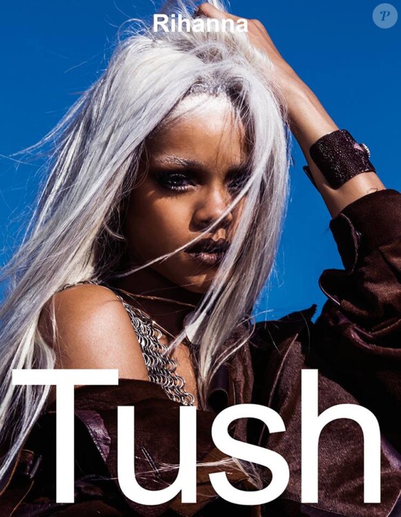 Rihanna en couverture du nouveau numéro (n°35) de TUSH Magazine. Photo par Steven Gomillion et Dennis Leupold.