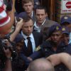 Oscar Pistorius à la sortie de la North Gauteng High Court de Pretoria le 12 septembre 2014