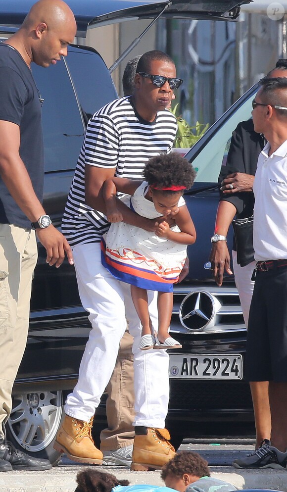 Jay Z et Blue Ivy à Antibes, le 9 septembre 2014.