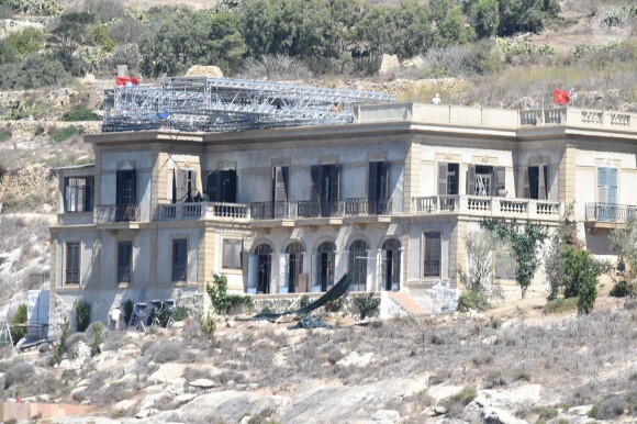 Le premier jour de tournage du film By the Sea avec Angelina Jolie et Brad Pitt à Gozo sur l'île de Malte le 4 septembre 2014