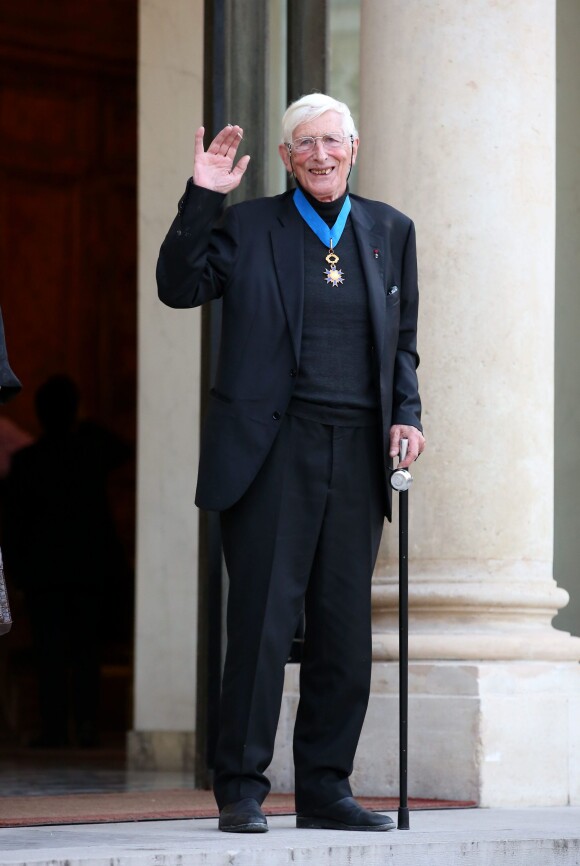 Tomi Ungerer (Commandeur de l'Ordre national du Mérite) - Cérémonie de remise de décorations, par Francois Hollande, au Palais de l'Elysée à Paris, le 16 septembre 2014