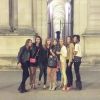 Alexandra Rosenfeld : diner entre Miss France, avec Flora Coquerel, Mareva Galanter et Sylvie Tellier, au Marly, le 17 septembre 2014