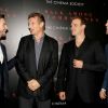 Dan Stevens, Liam Neeson, David Harbour, Adam David Thompson lors de la présentation du film Balade entre les tombes à New York le 17 septembre 2014