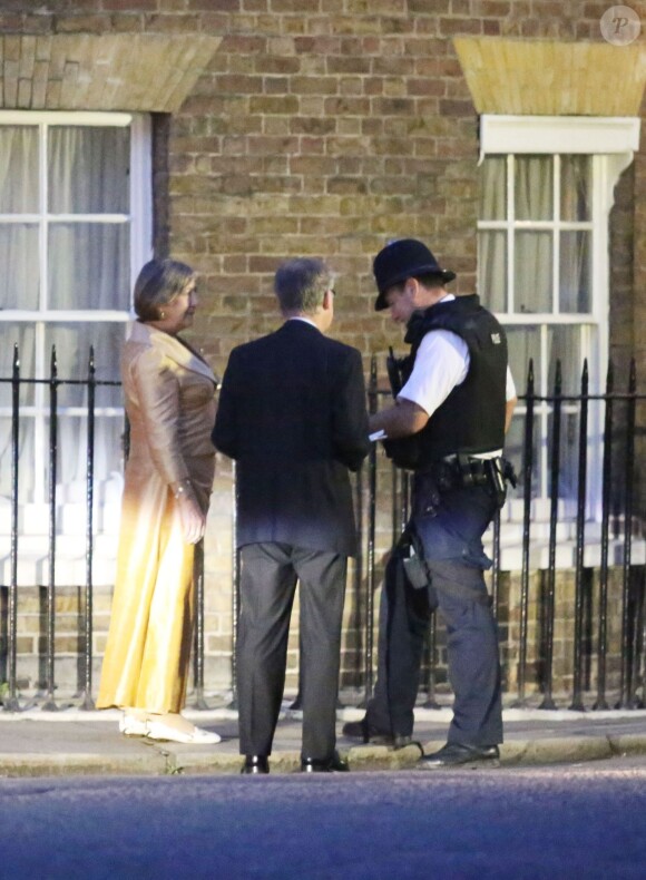 Des allées et venues ont eu lieu aux abords de Clarence House, à Londres, dans la soirée du 17 septembre 2014 pour la soirée des 30 ans du prince Harry.