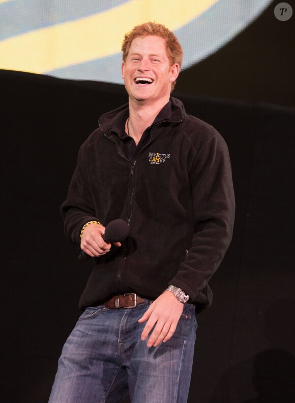 Le prince Harry lors de la clôture des Invictus Games le 14 septembre 2014, à la veille de ses 30 ans.