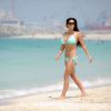 La star de télé-réalité Casey Batchelor profite d'un après-midi ensoleillé sur une plage de Dubaï. Le 15 septembre 2014.