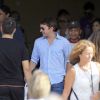 James Blunt et sa femme Sofia Wellesley arrivent à l'aéroport de Ibiza, le 20 septembre 2014 