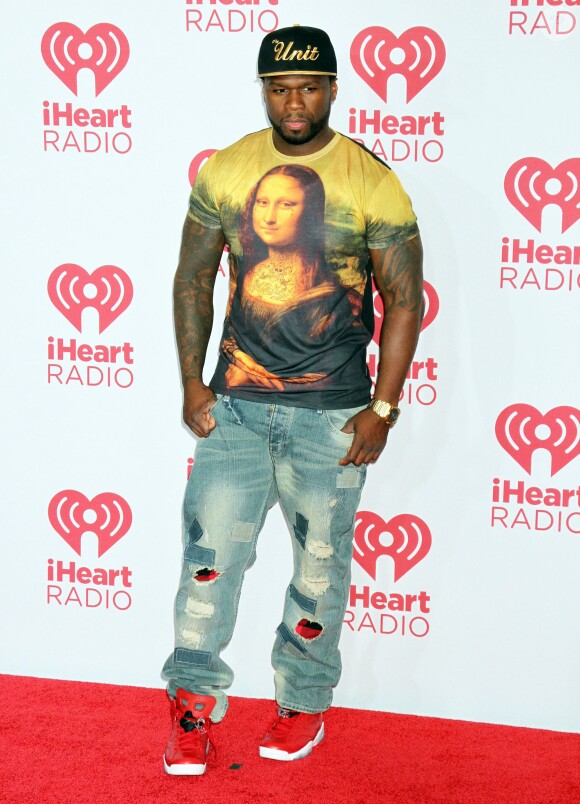 50 Cent à l'iHeartRadio Music Festival qui avait lieu au MGM Grand Garden Arena de Las Vegas le 20 septembre 2014.
