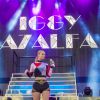 Iggy Azalea sur la scène de l'iHeartRadio Music Festival qui avait lieu au MGM Grand Garden Arena de Las Vegas le 20 septembre 2014.