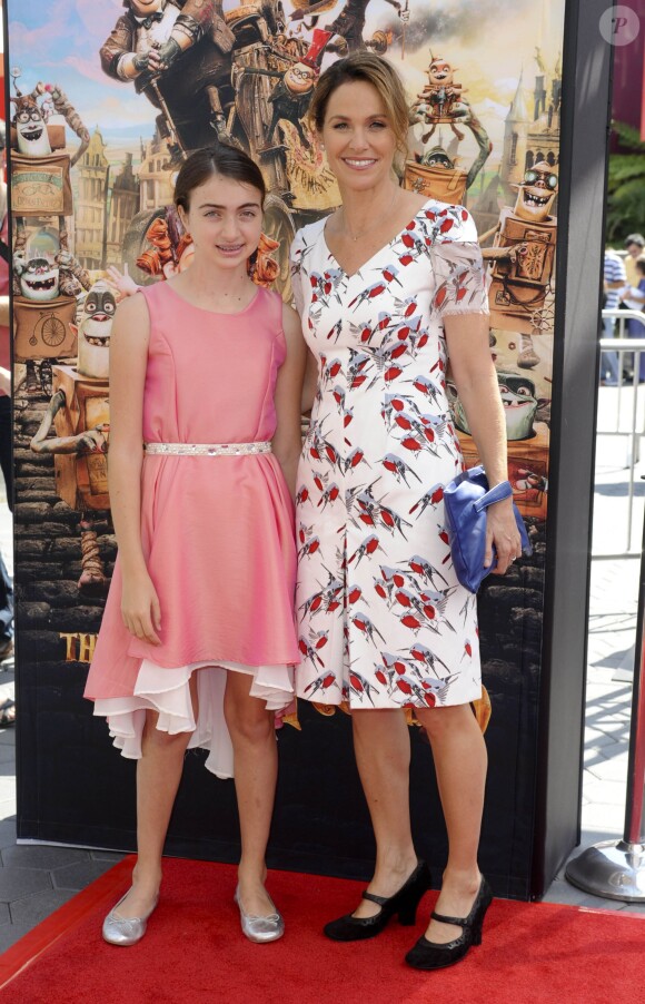 Amy Brenneman et sa fille Charlotte à la première du film Les Boxtrolls à Universal City, Los Angeles, le 21 septembre 2014.