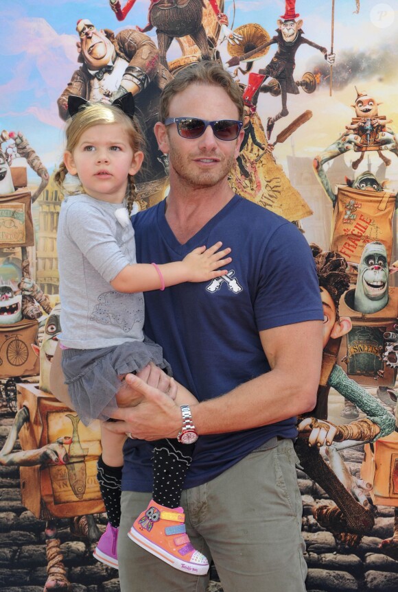 Ian Ziering et sa fille Mia à la première du film Les Boxtrolls à Universal City, Los Angeles, le 21 septembre 2014.