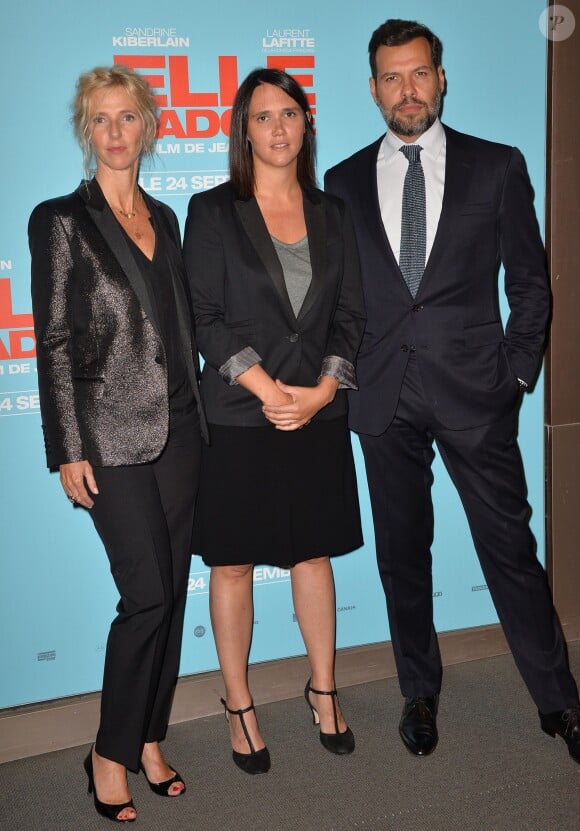Sandrine Kiberlain, Jeanne Herry et Laurent Lafitte - Avant-première du film "Elle l'adore" au cinéma UGC Normandie à Paris, le 15 septembre 2014