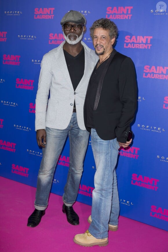 Isaac de Bankole, Abel Jafri - Avant-première du film "Saint Laurent" au Centre Georges Pompidou à Paris le 23 septembre 2014.