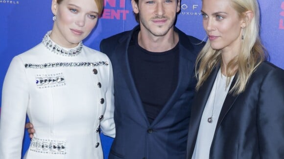 Léa Seydoux, chic face au ''Saint Laurent'' Gaspard Ulliel et Arielle Dombasle