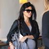 Kourtney Kardashian, enceinte, à Los Angeles le 24 septembre 2014.