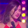 Leila s'adresse à son public dans la finale de Secret Story 8 sur TF1, le vendredi 26 septembre 2014