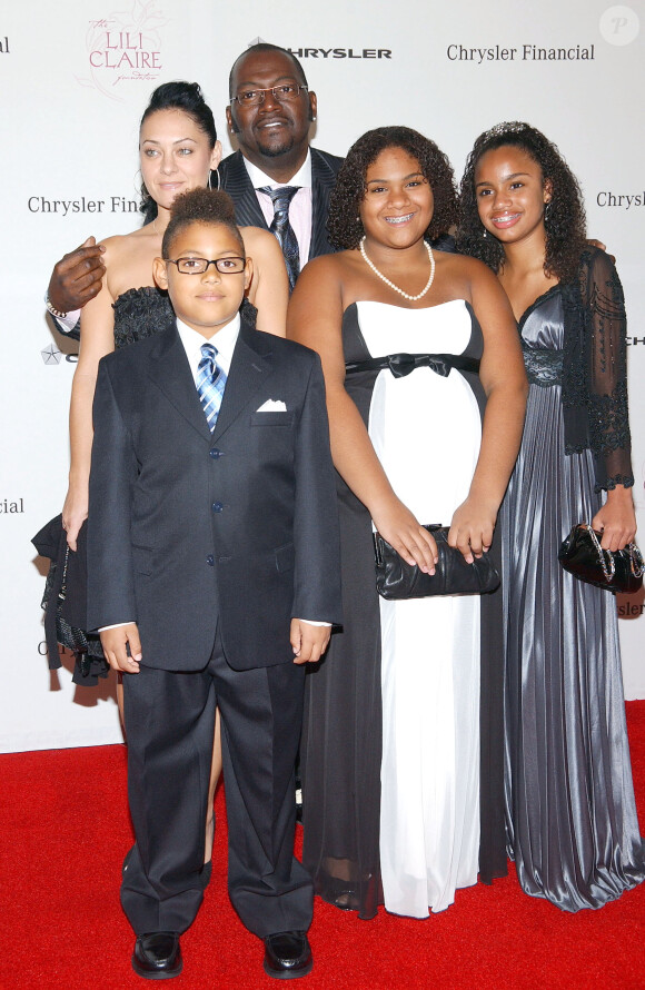 Randy Jackson et sa famille lors d'un gala à Los Angeles, le 23 octobre 2007