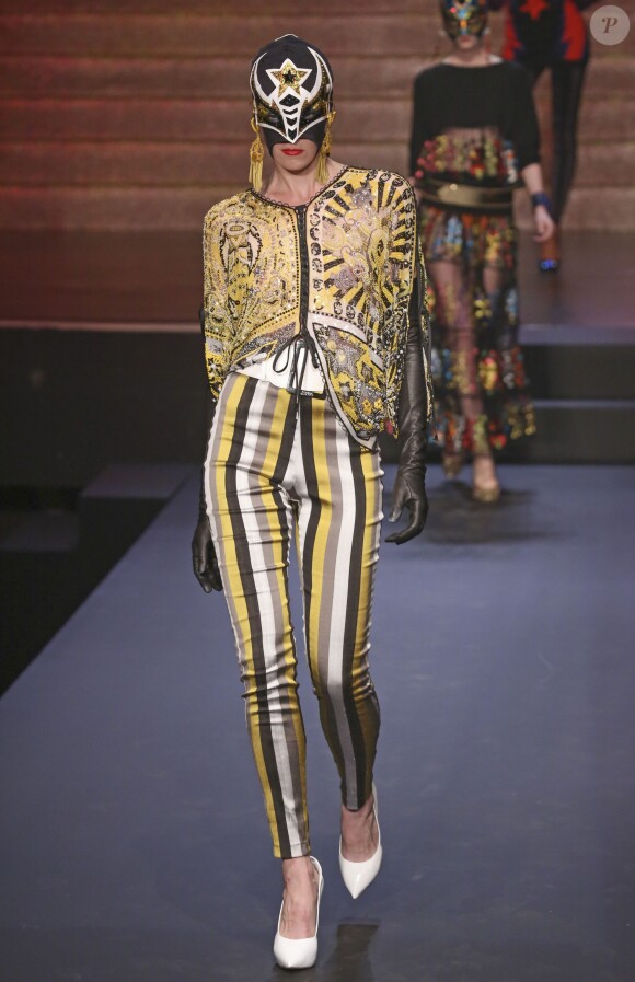 - Dernier défilé de mode "Jean-Paul Gaultier", collection prêt-à-porter printemps-été 2015, au Grand Rex à Paris. Le 27 septembre 2014